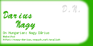 darius nagy business card
